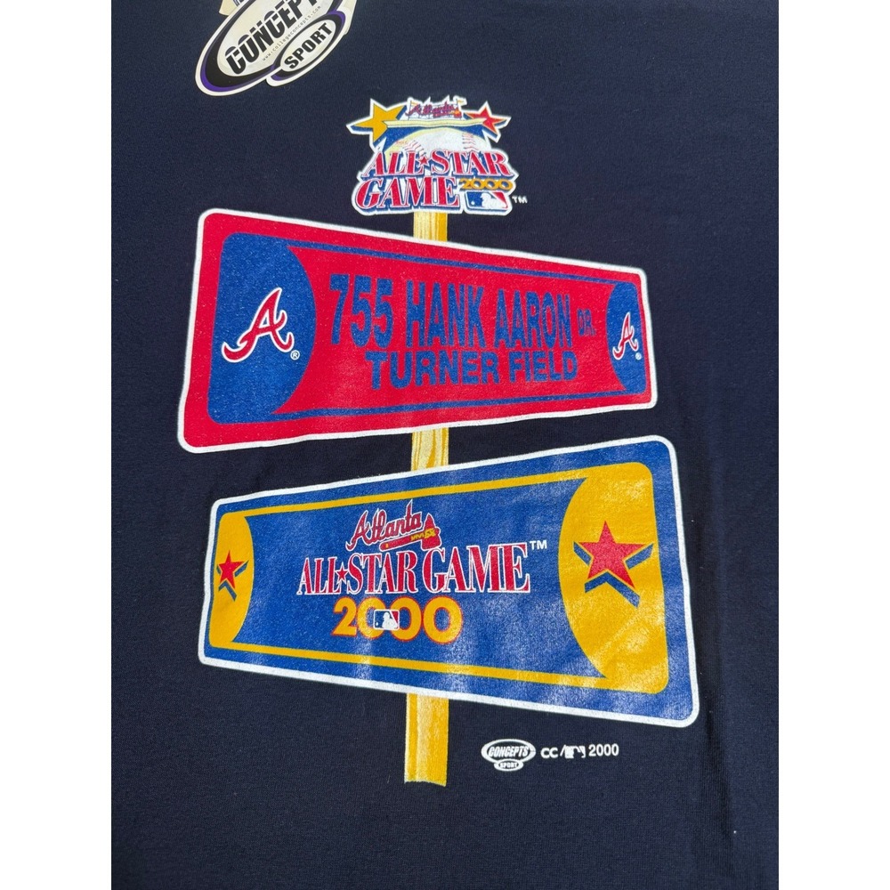 Concepts Sport Atlanta Braves 2000 MLB All Star Game T-Shirt Navy Blue 2XL NWT